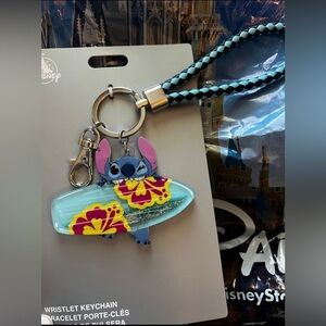 Disney Stitch Surfboard Keychain - Blue and Pink